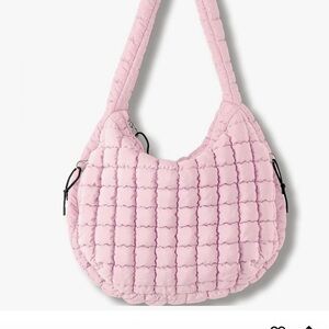 Quilted Pink Shoulder Bag